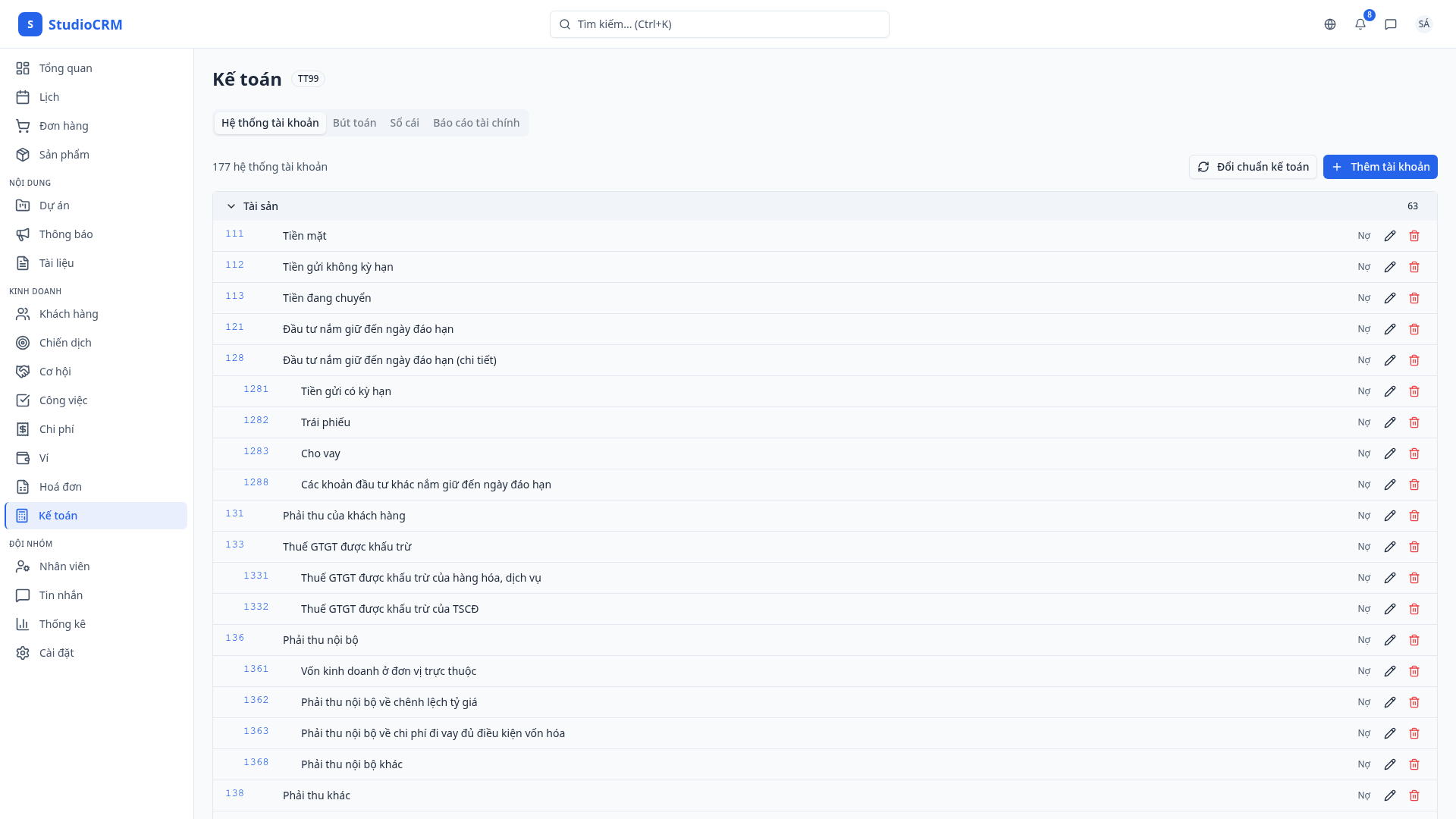 Kế toán — Sổ cái, bút toán, BCTC